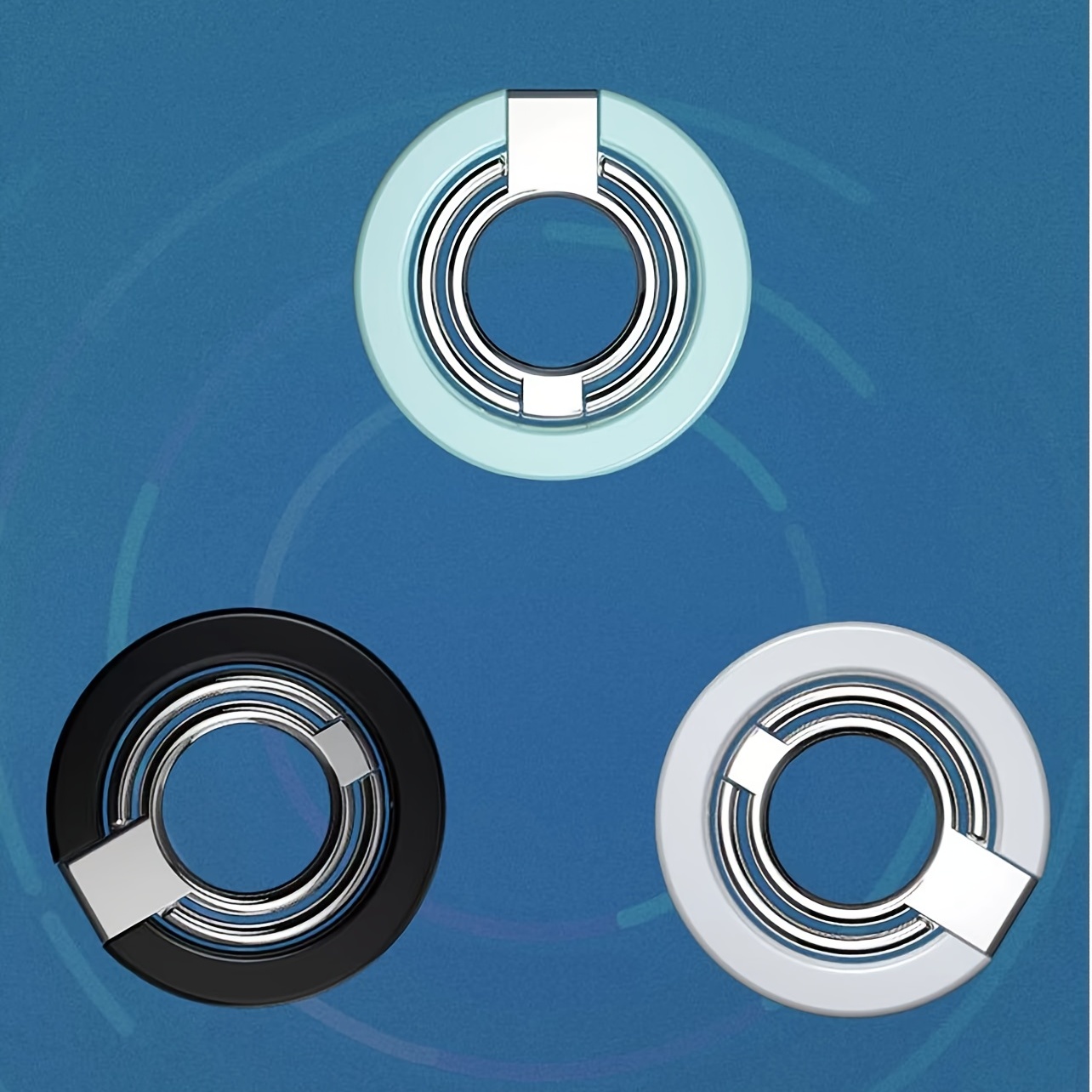 Soporte de anillo para teléfono celular, soporte de dedo Miivaarz con  rotación de 360°, soporte de metal plegable ultrafino para teléfonos