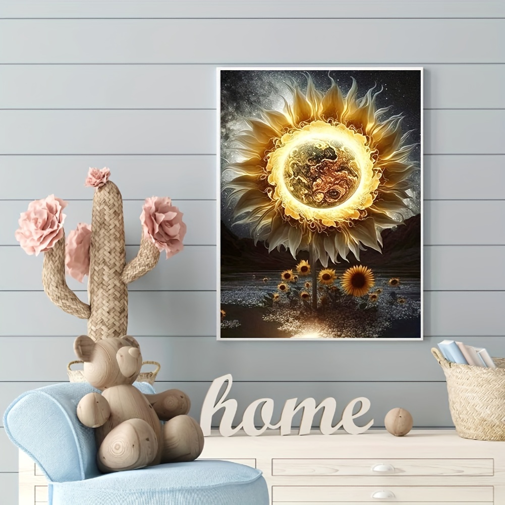 Pittura Artistica Su Vetro Girasole Pittura Diamante Fai Da Te Decorazione  Domestica Fai Da Te Pittura Artigianato Ciondolo Diamante Ricamo Pittura  Diamante Fatto A Mano Diamante Pieno Diamante Tondo Creativo Fatto A