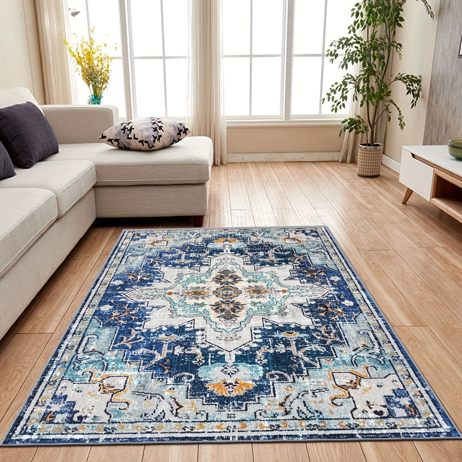 Bohemian Small Entryway Area Rug Non Slip Entry Rugs For - Temu