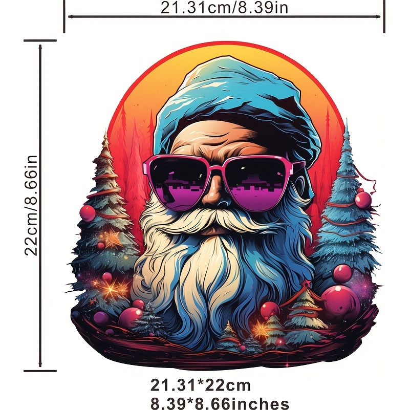  6 Sheets Heat Transfer Sticker for Clothing Four Seasons  Independence Day Halloween Christmas Gnomes Series Iron On Decals Design A- Level Washable Patches