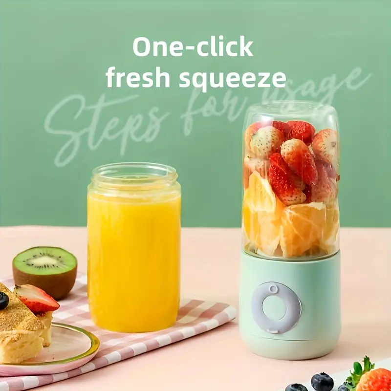 Mini Electric Juicer Portable Blender Fruit Smoothie Milkshake