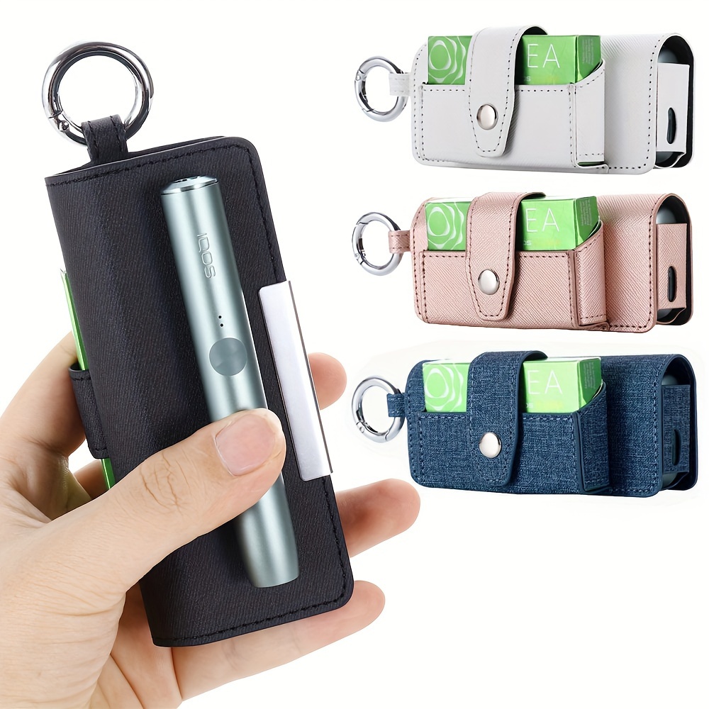 For IQOS ILUMA E-cigarette Portable Leather Protective Case Drop