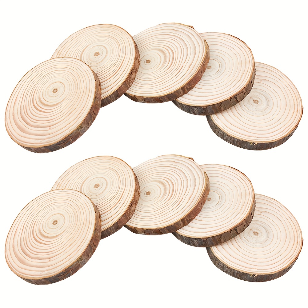 Atpxdk 40pcs Wooden Christmas Ornaments Crafts for Kids Unfinished Wood  Slices with Holes, DIY Christmas Ornaments Hanging Decorations