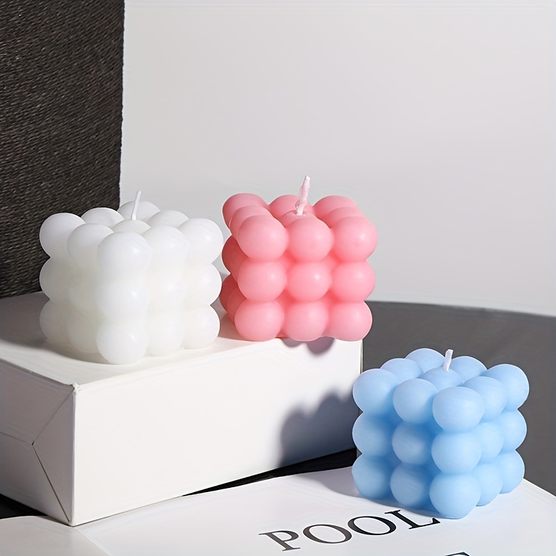 Set of 50 Bubble Candles Mini Cube Candle Wedding Favor Ideas Aesthetic  Room Candles Grape Bubble Candle Birthday Gift Candles 
