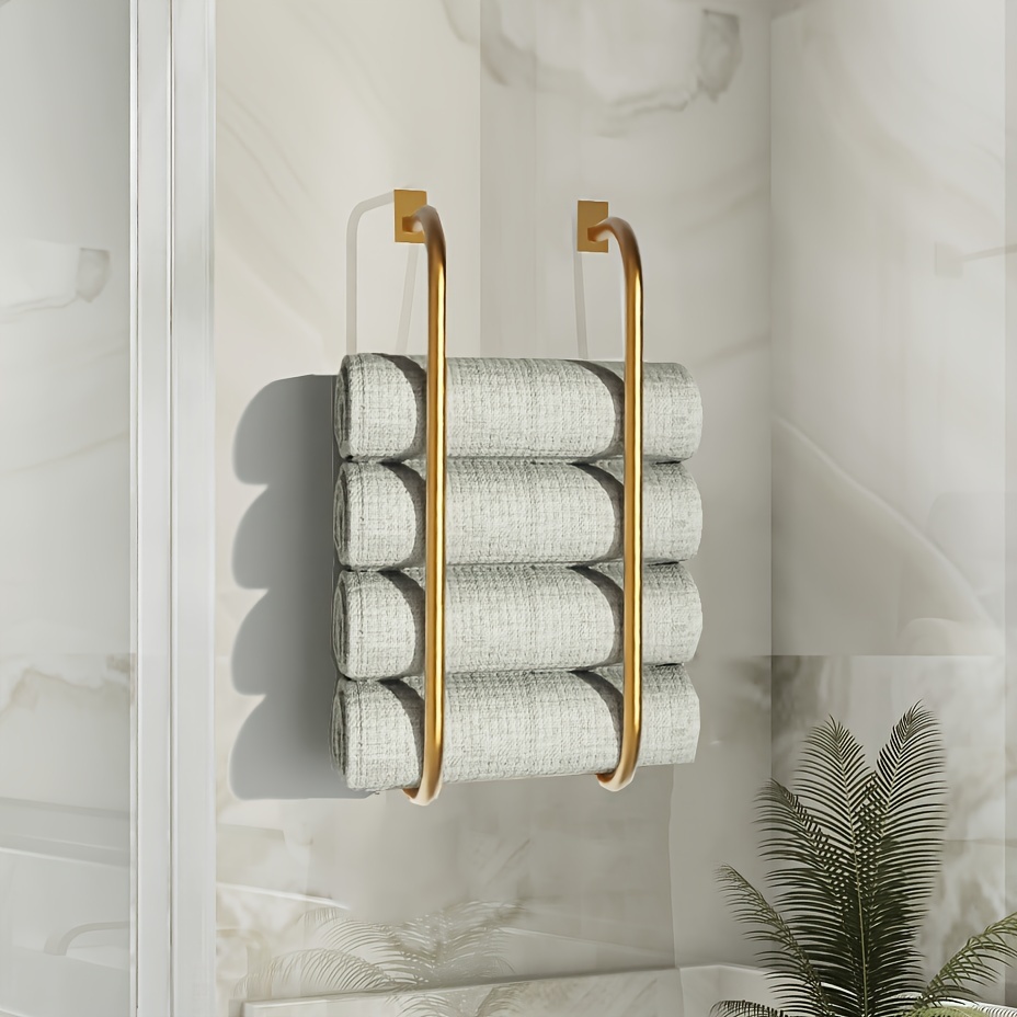 Accesorios cosas toallas de para baño bano estante soporte pared acero inox  New