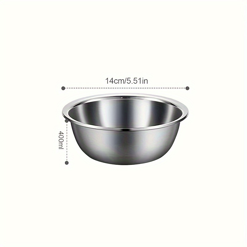 Stainless Steel Mixing Bowl With Measurements, Household Meal Prep Bowl,  Thickened Stirring Salad Mixing Bowl, Baking Tools, Kitchen Gadgets,  Kitchen Accessories - Temu