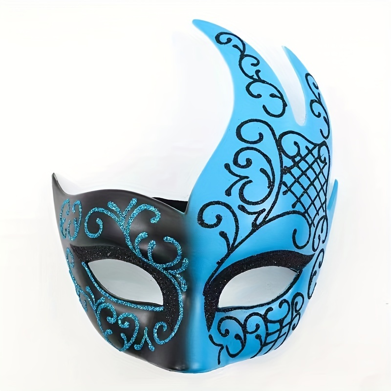 1oc Masquerade Lace Mask Venetian Style Mask Halloween Prom - Temu