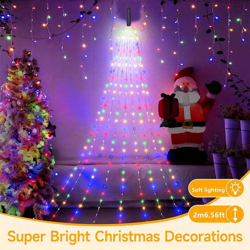 Usb-powered Christmas Decoration Waterfall Light, Remote Control 8 Modes  Led Waterproof String Lights, Suitable For Family Bedroom, Balcony,  Christmas Tree, Courtyard, Garden, Birthday Party, Wedding, Holiday  Christmas Decoration - Temu
