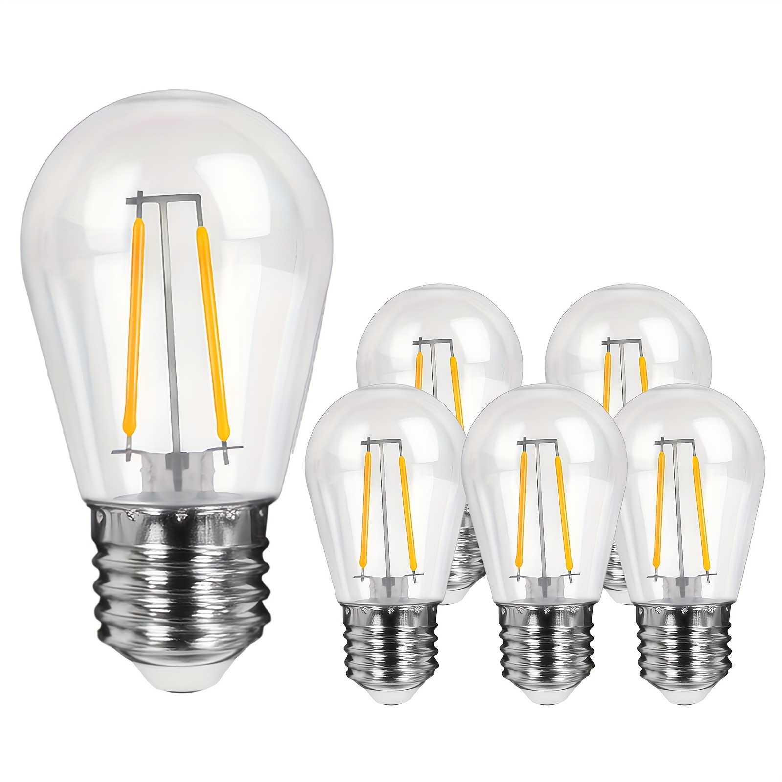 6pcs ampoules LED Edison ampoule rétro éclairage décoratif - Temu