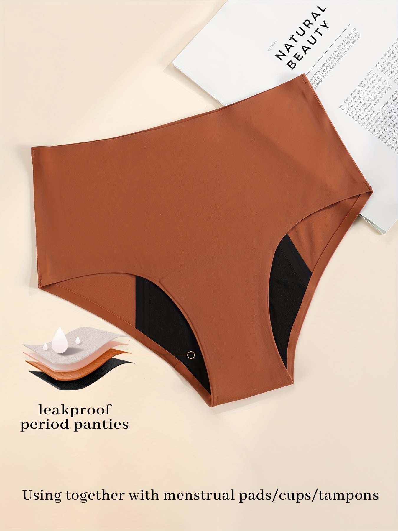 Menstrual Period Panties Comfy Breathable High Waist Full - Temu Canada