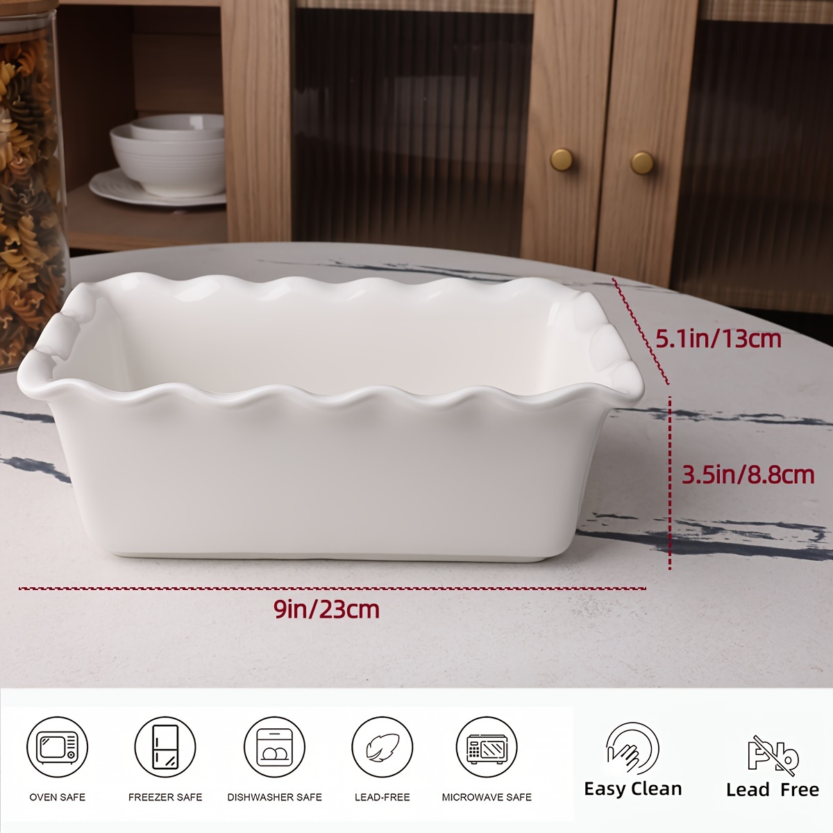 Mini Loaf Pan Set Ceramic Bread Pan For Baking White Loaf - Temu