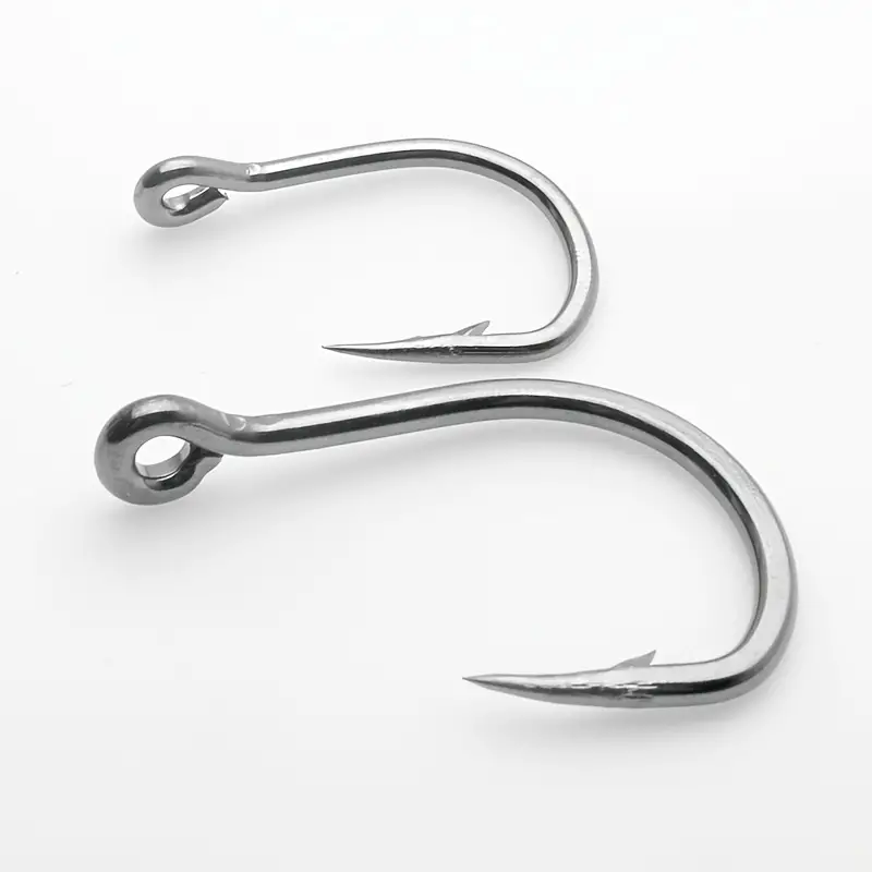 Spinpoler 1PCS Stainless Steel Shark Fishing Hook Rigs 2 Arms