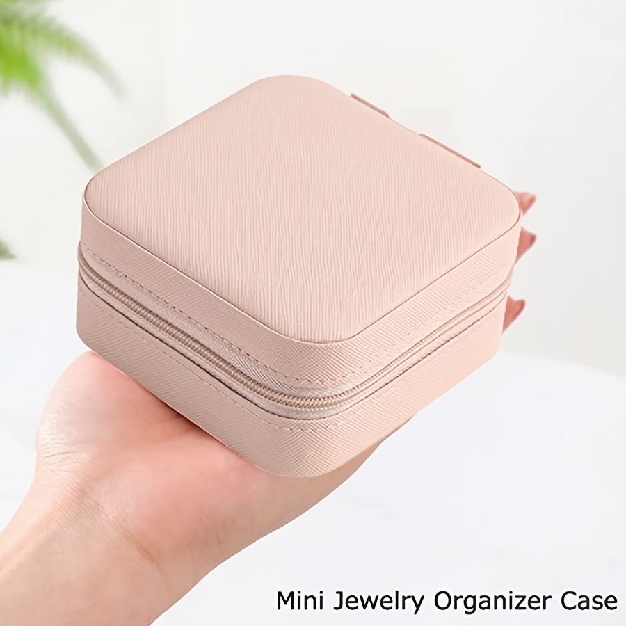 1pc Mini Jewelry Travel Case, Small Travel Jewelry Organizer, Portable Jewelry  Box Travel Mini Storage