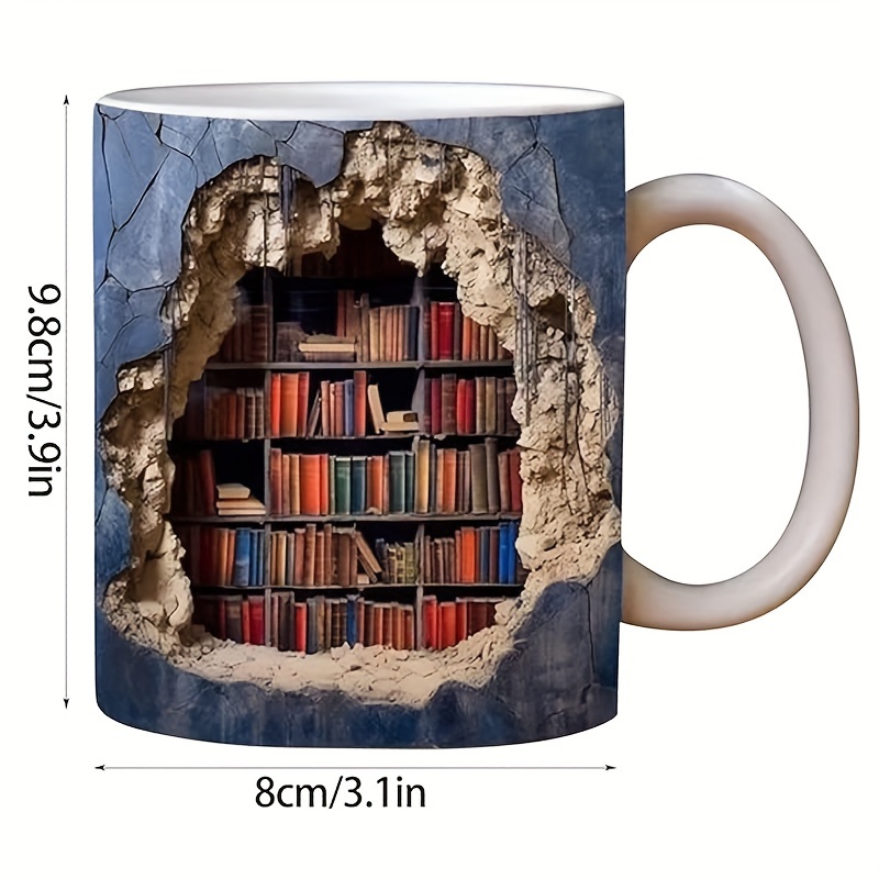 Tasse en céramique polyvalente pour les amateurs de livres