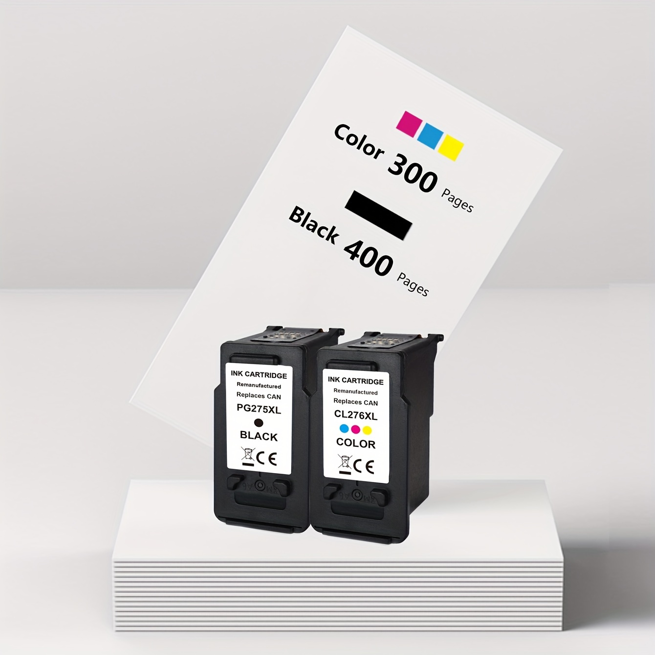 Remanufactured 540XL 541XL Ink Cartridges Black and Tri-color Multipac