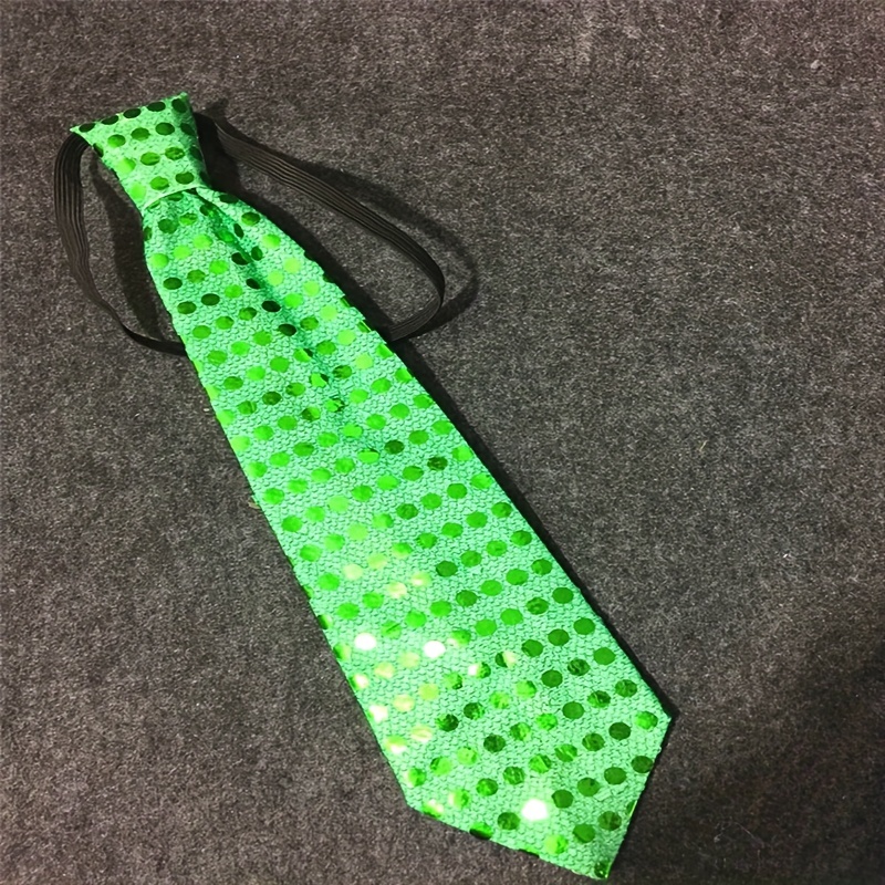 Cravate Lumineuse à Sequins - 4 LEDS - Couleur au choix - Jour de