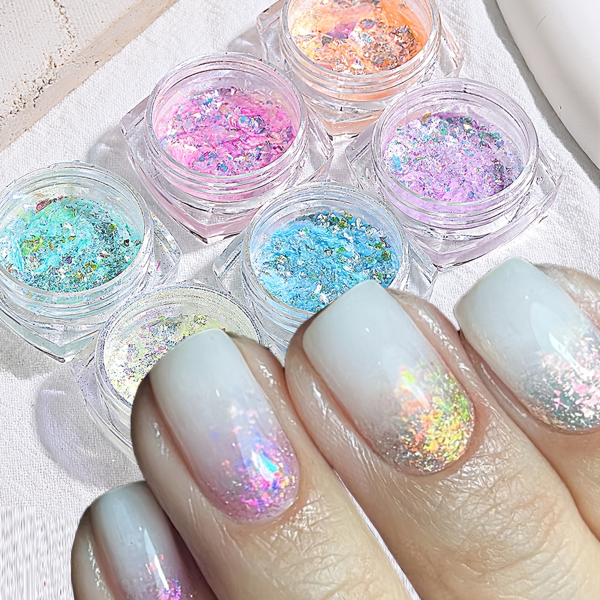 3d Holographic Butterfly Nail Glitter Colors/set Splarkly Nail Sequins  Flake Acrylic Manicure Paillettes Ultrathin Face Body Glitters For Nail Art  Dec