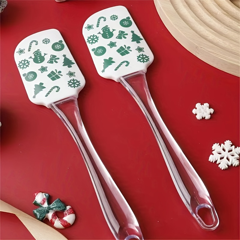 Christmas Silicone Spatulas Set Food Grade Cake Cream - Temu