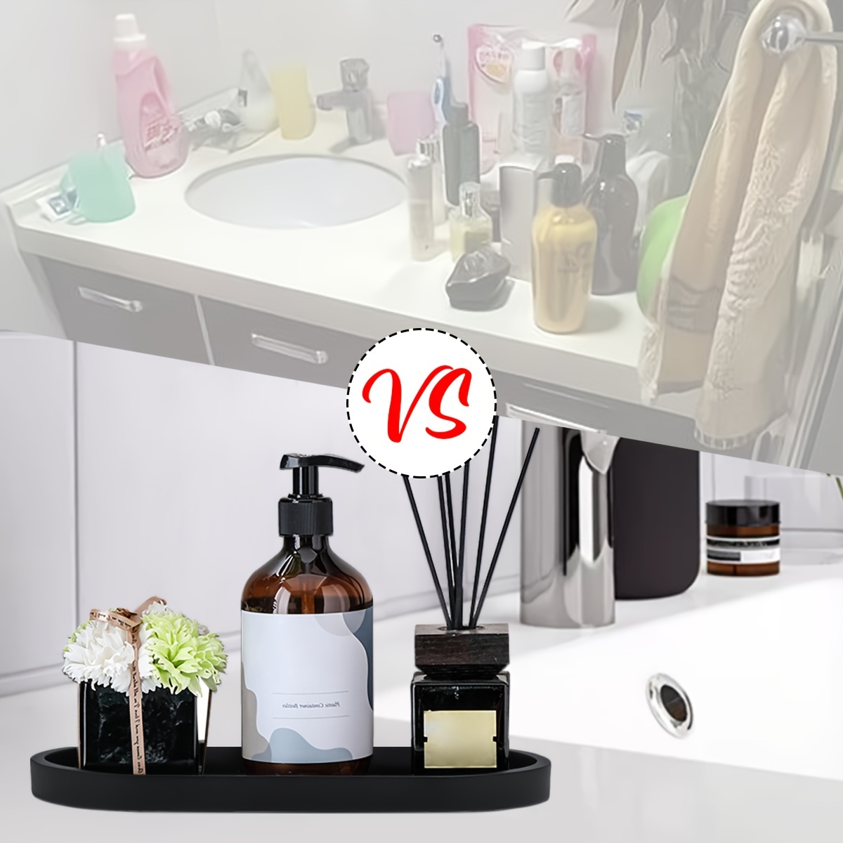 Vanity Tray Countertop Soap Dispenser Tray Silicone Tray For - Temu