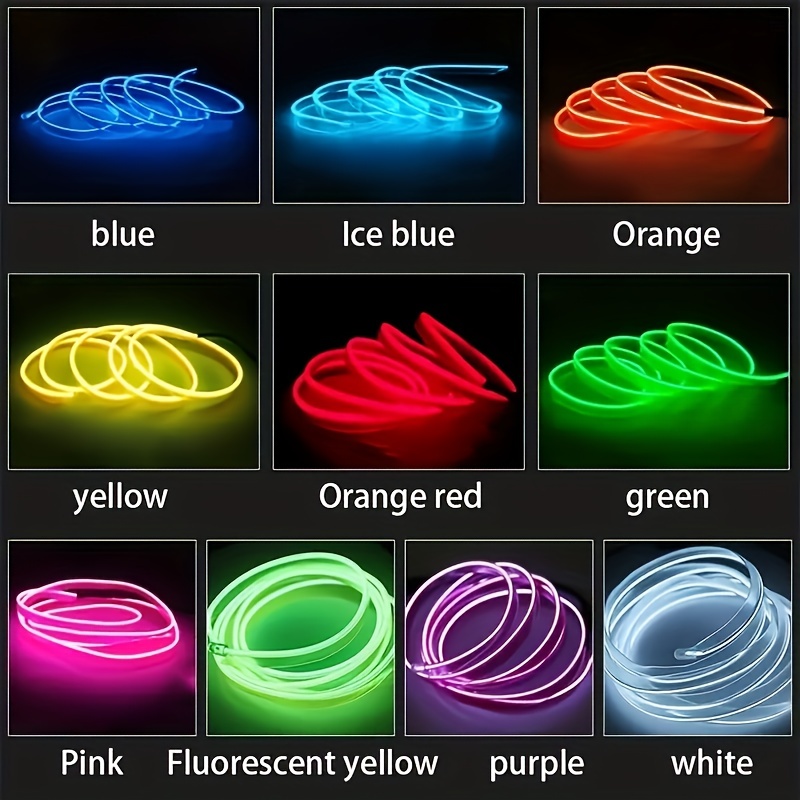 Auto-Innenbeleuchtung El Wire LED USB Flexible Neon-Montage RGB