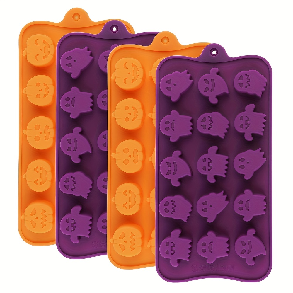 Halloween Silicone Molds 58 Cavity Mini Pumpkin Silicone Mold 69 Mini Ghost Silicone  Mold for Halloween Gummy, Candy, Chocolate, Cookie, Jelly - Yahoo Shopping