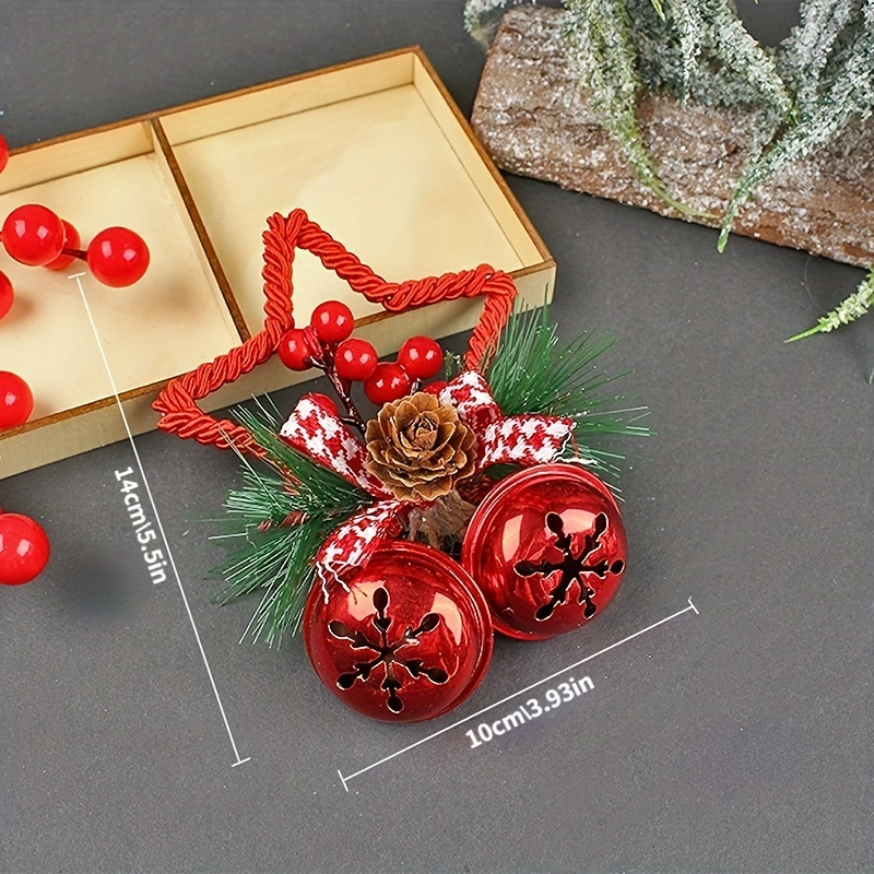 DIY Christmas Tree Decoration with Five-Pointed Star Bell Accessories