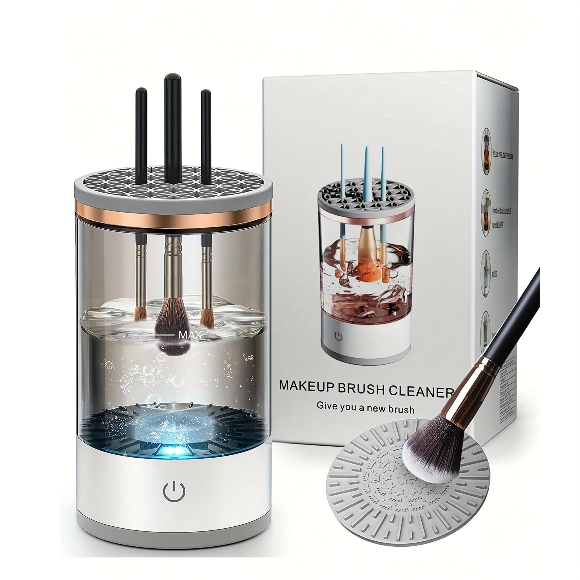 3 in 1 Automatic Makeup Brush Cleaning And Drying Stand Keep - Temu Norway