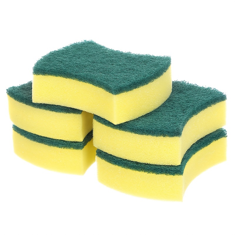 Scrub Sponges – Yellow Non-scratch Kitchen Sponges - Heavy Duty