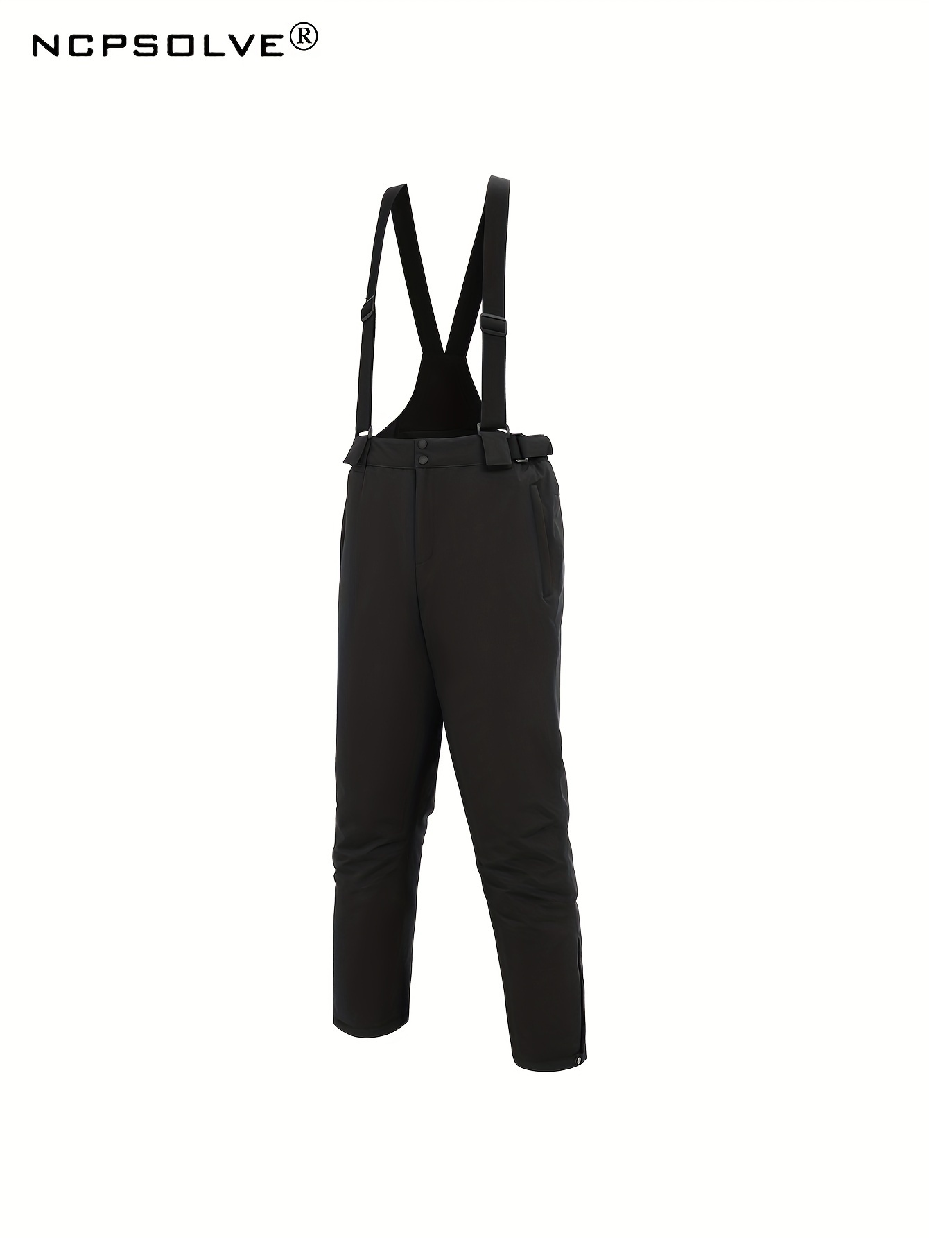 Men's Thermal Windproof Ski Pants Thick Zippered Pockets - Temu