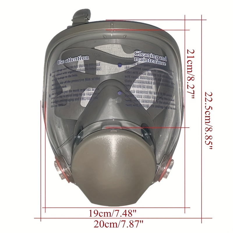 6800 Anti buée Masque Respiratoire Intégral À Gaz Peinture - Temu