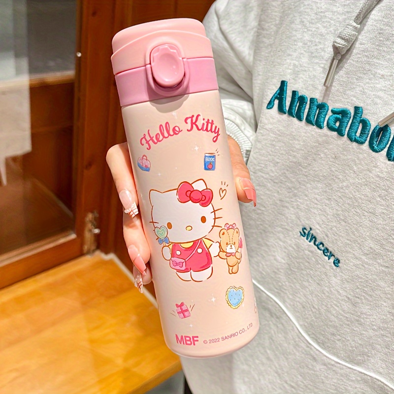 Sanrio Hello Kitty Thermos One Push Stainless Mug Bottle 500ml Pink with  lock