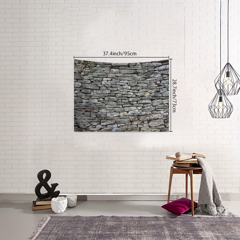 White brick tapestry hot sale