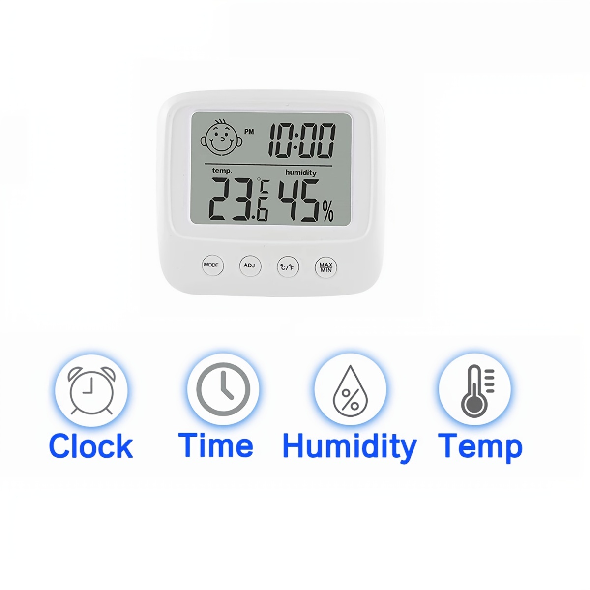 1pc Home And Kitchen Room Thermometer Hygrometer, Digital Indoor Temperature  And Humidity Monitor, Car Temperature And Humidity Measure