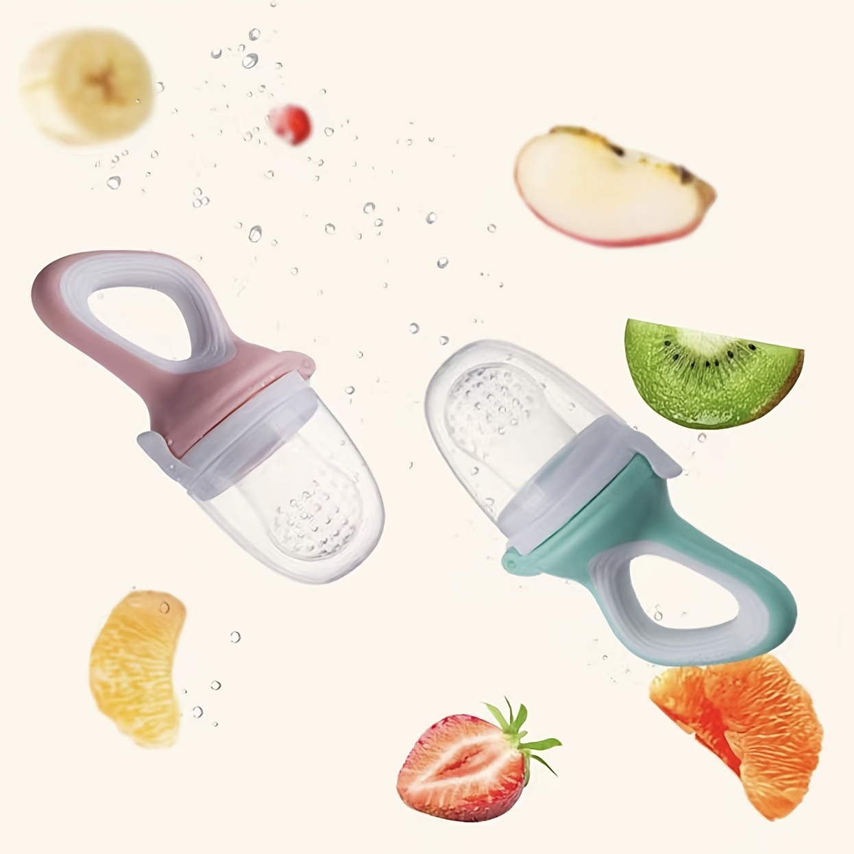 Silicone Baby Food Feeders Baby Fresh Fruit Feeder Pacifiers - Temu