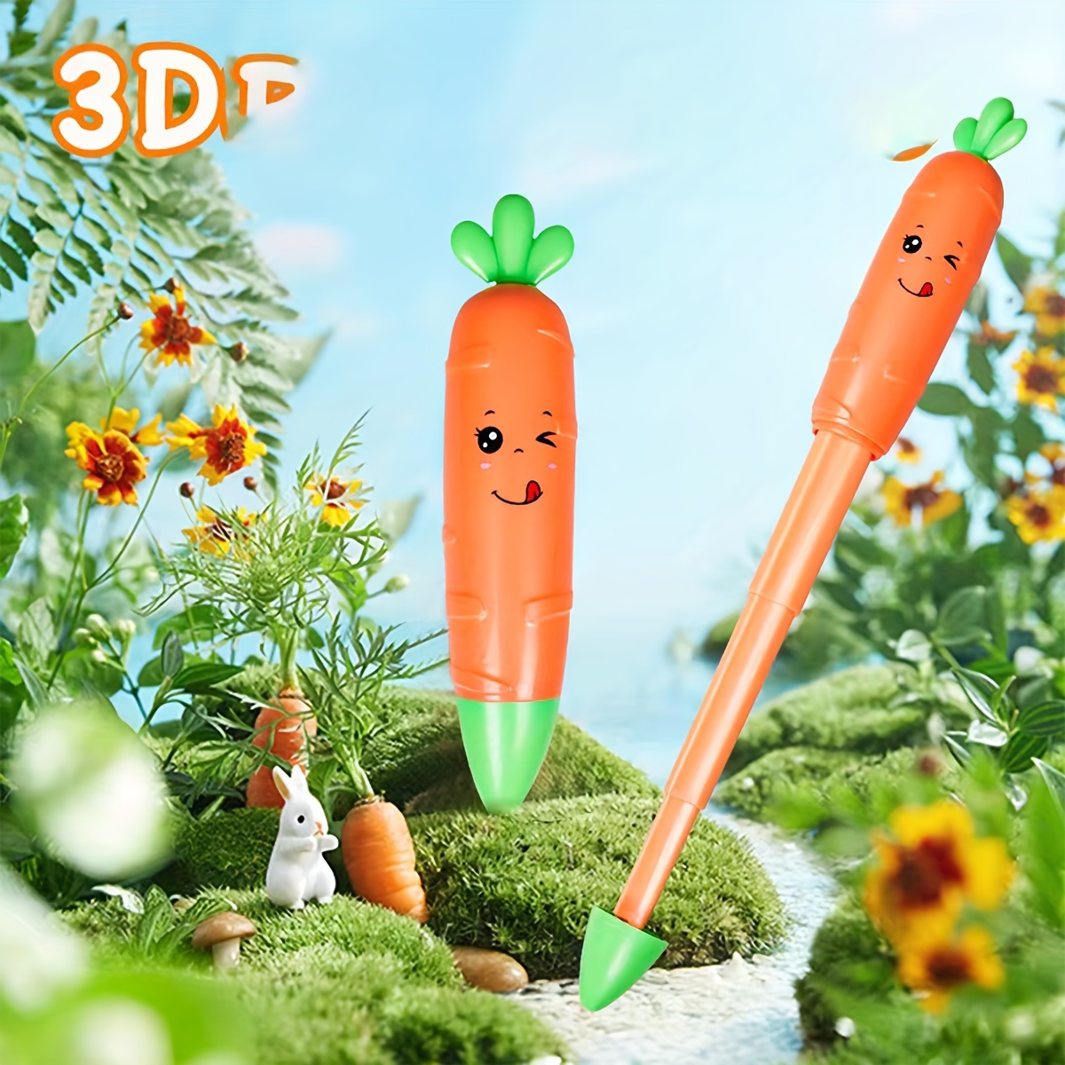 Carrot Telescopic Knife Decompression Hand Play Plastic Toy - Temu