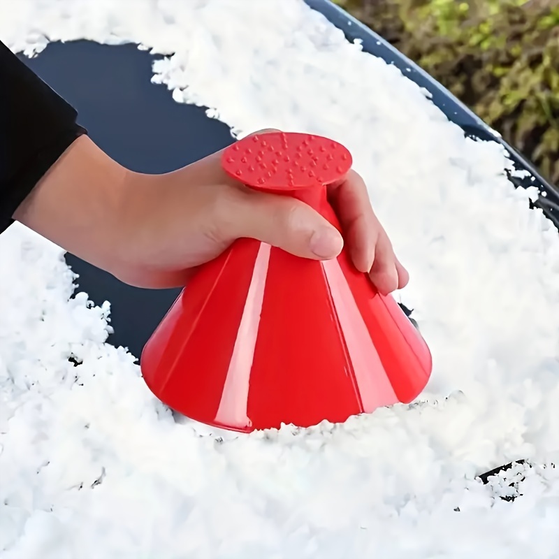 Magical Ice Scrapers For Car Windshield Round Snow Scraper - Temu