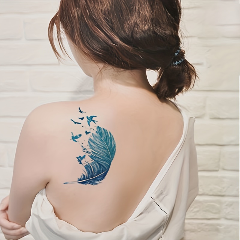 12 year old peacock feather tattoo no fresh photos sorry  ragedtattoos