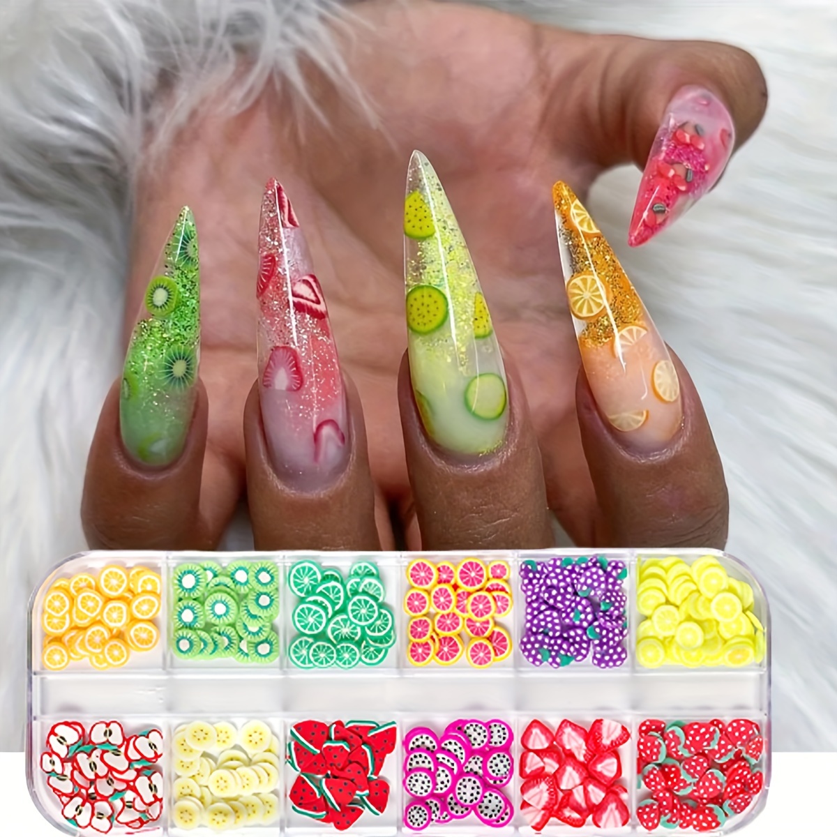 5PCS 3D Candy Nail Charms Lollipop Colorful Resin Acrylic for Nail  Decoration