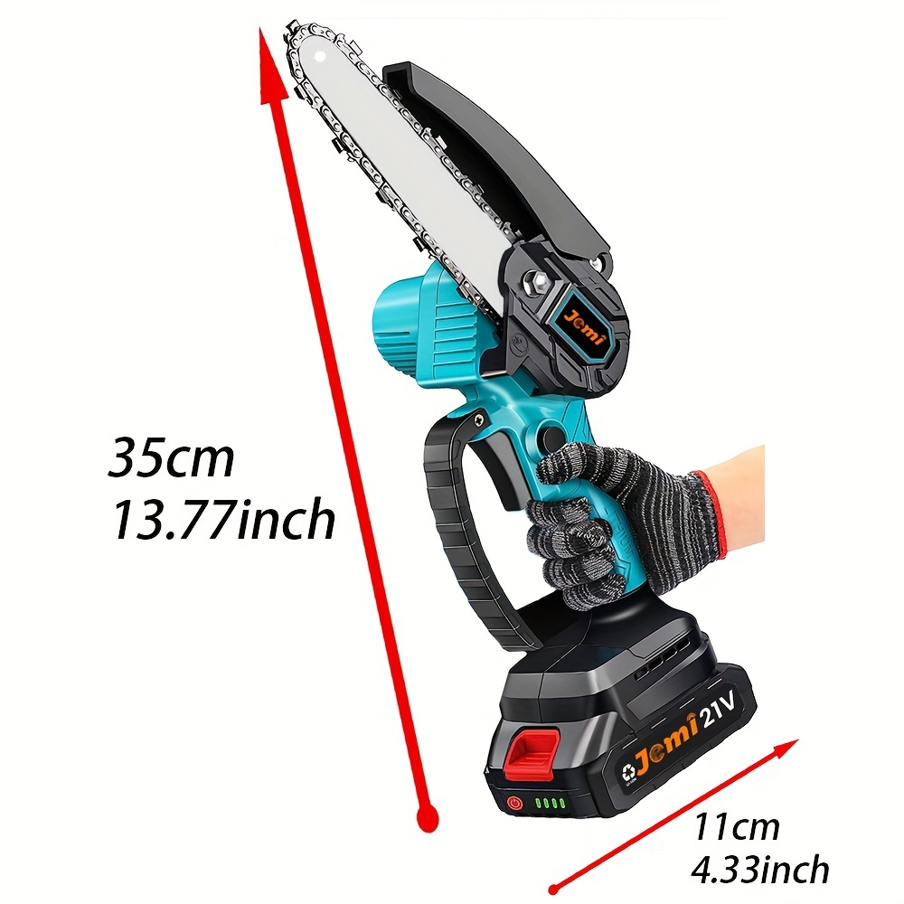 Mini Chainsaw Cordless 6 Inch, Electric Chain Saw, Portable Handheld Small  Chainsaw, Battery Powered Hand Saw With Security Lock for Trees Branches