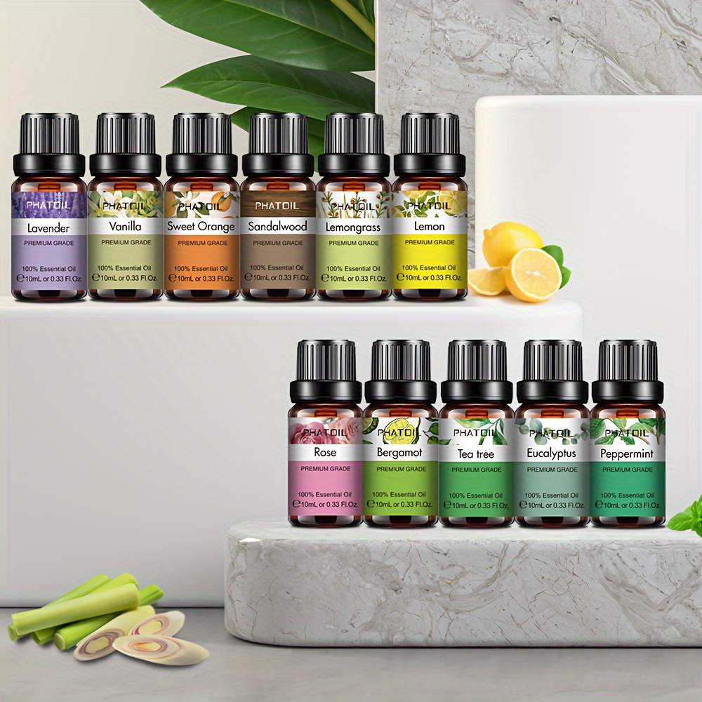 1.01fl.oz Essential Oil Set For Diffusers Humidifier Home - Temu