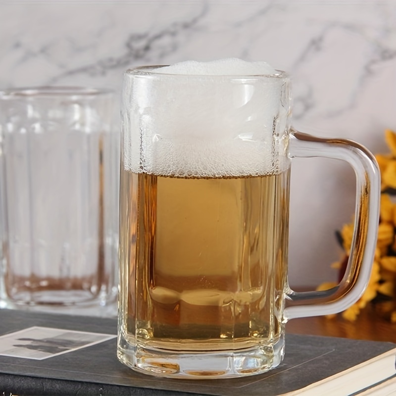 Beer Glass Large Capacity Thick Beer Mug Heat Resistant - Temu