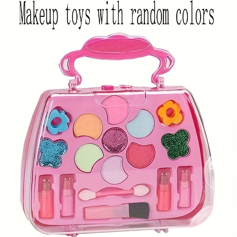 Compra online de Crianças maquiagem brinquedos kit para menina lavável  cosméticos brinquedos conjunto fingir jogo princesa sombra blush batom  maquiagem bolsa conjunto