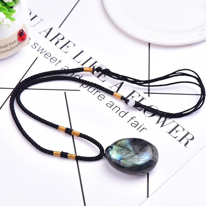 Crystal Moonstone Pendant Necklace
