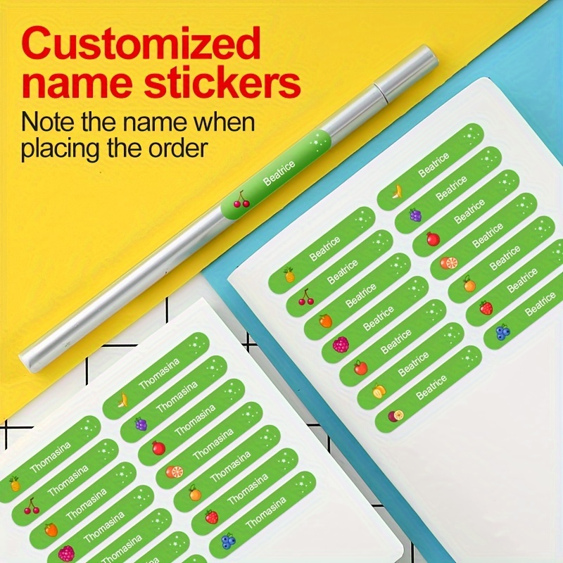 Custom Name Sticker Transparent Stickers Waterproof Crafted - Temu