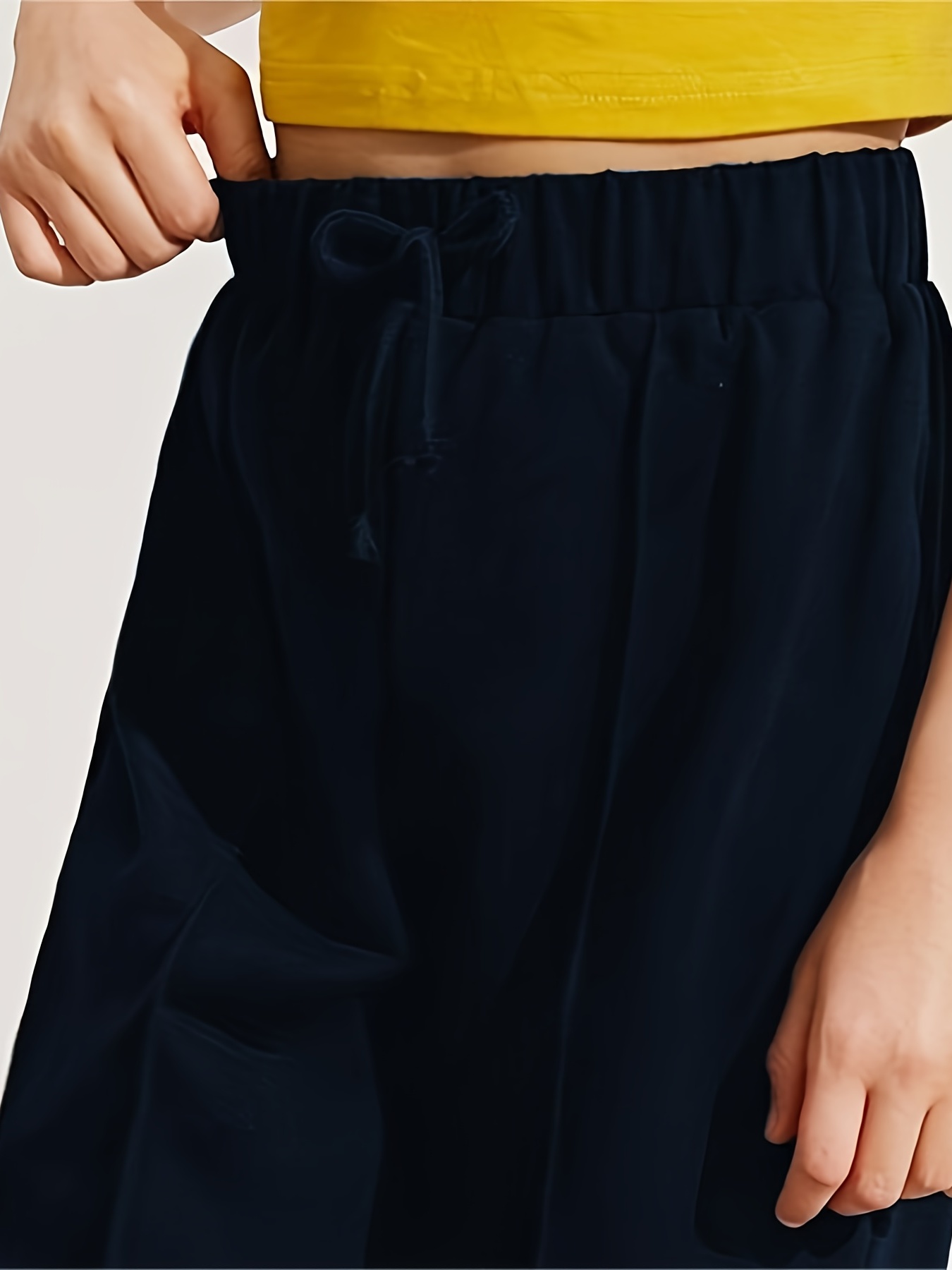 Girls High Waist Jogger Pants for Spring & Autumn