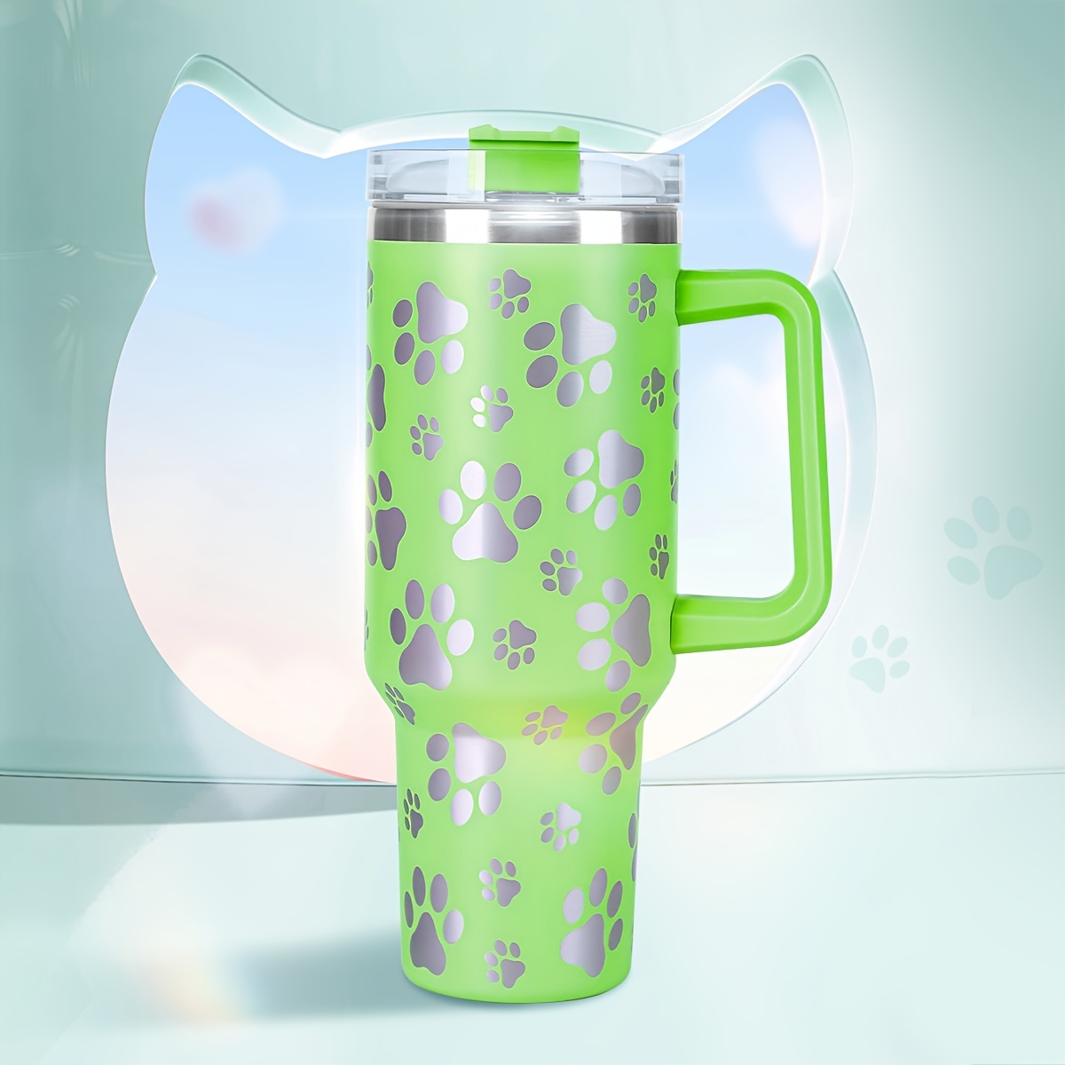 40 Oz Tumbler with Handle and Straw Vacuum Insulated Tumbler with Handle  and Straw - China Mug and Tumbler Cups price