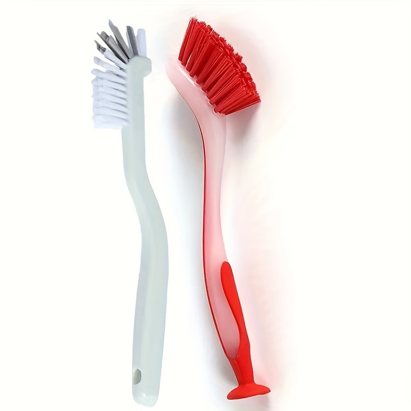 Long Handle Dishwashing Brush With Suction Cup For Kitchen - Temu