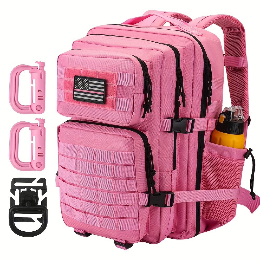 25l/45l 3p Mochila táctica para hombres mujeres rosa al aire libre para  acampar accesorios de caza ejército militar Molle mochilas bolsa de asalto