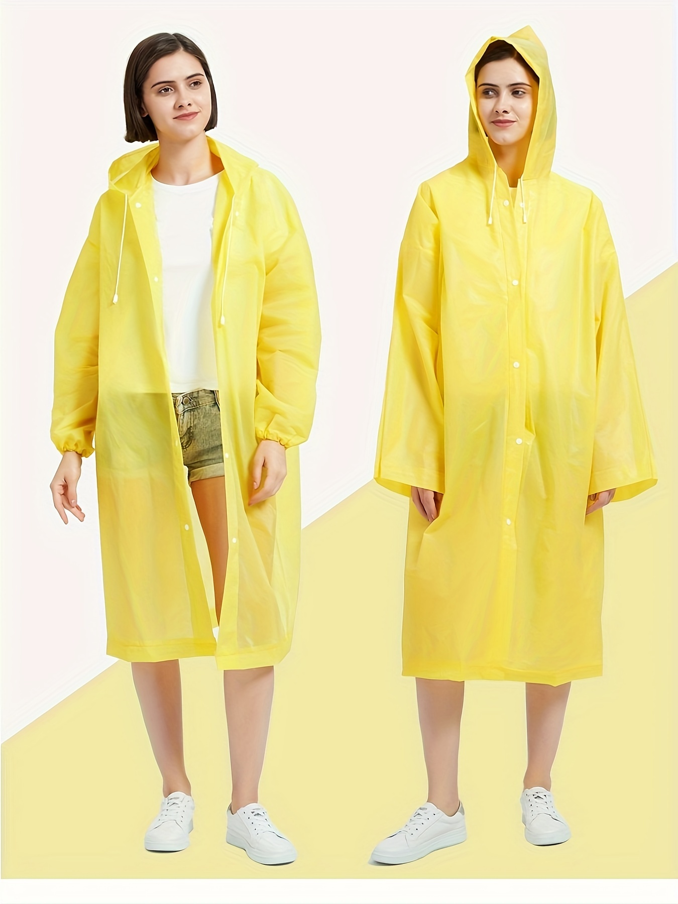 capa amarilla para lluvia gruesa