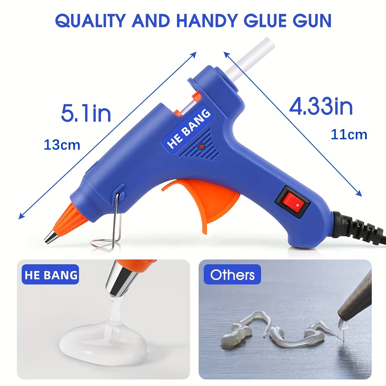 Hot Glue Gun Large Glue Gun Glue Guns For Crafts Diy Arts - Temu